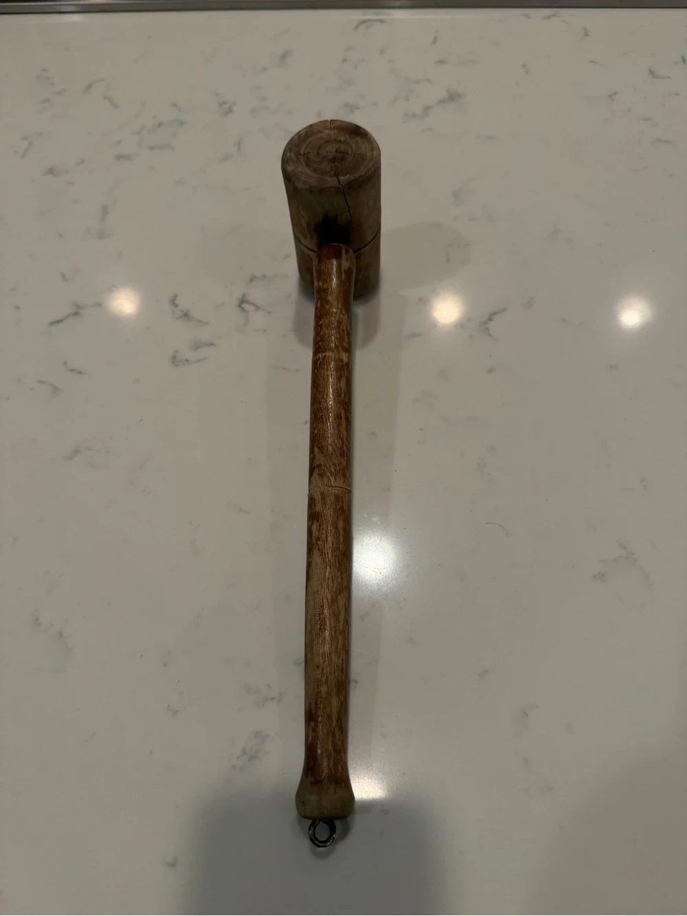 Wooden Meat Tenderizer Mallet Rustic Farmhouse Kitchen Primitive Hardwood